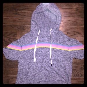 Inspired hearts hooded croptop